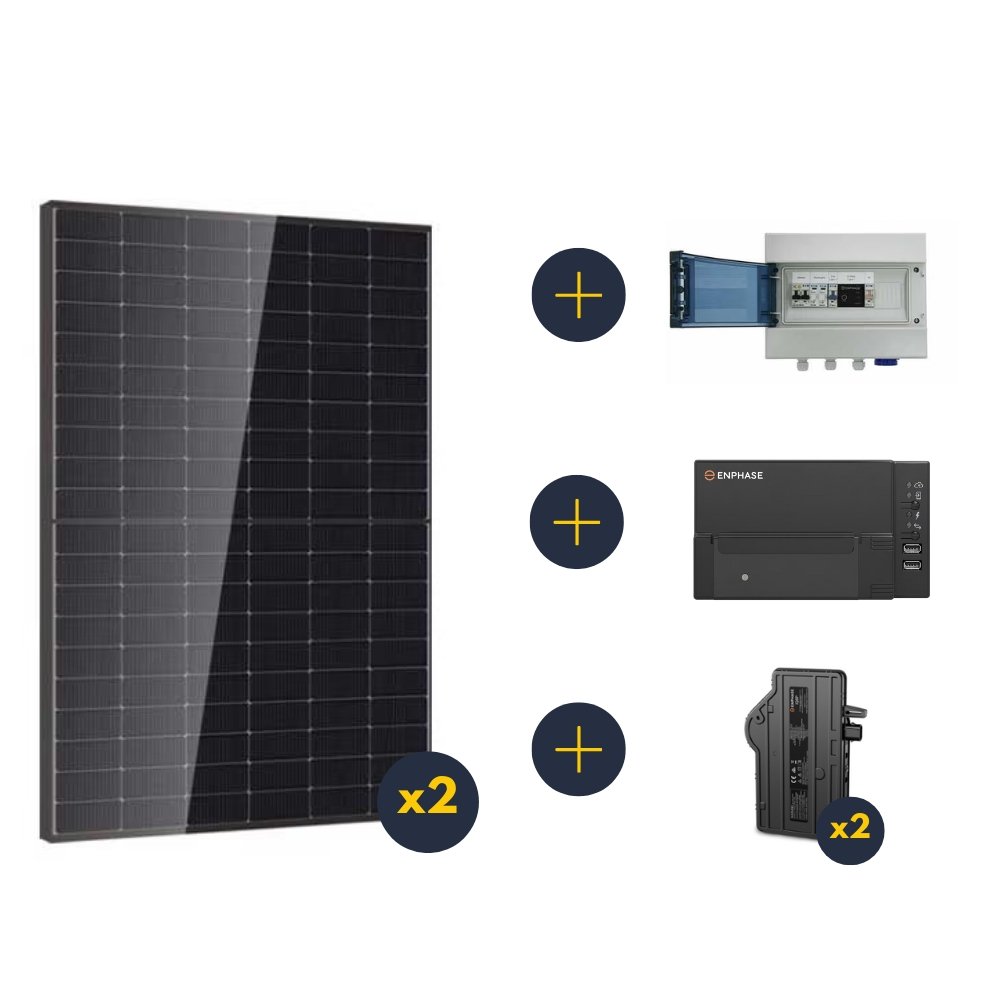 Kit solaire 1000Wc autoconsommation bifacial - complet - Enphase